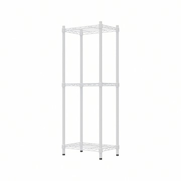 【dayneeds】輕型 45x30x120公分 三層烤漆波浪架 兩色可選白色