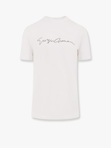 Stretch eco-viscose t-shirt - GIORGIO ARMANI - gender_Man