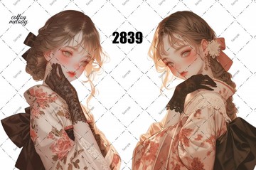 original sticker no.2839 人物貼紙 原創貼紙 原創人物貼紙 裝飾貼紙 cotton melody