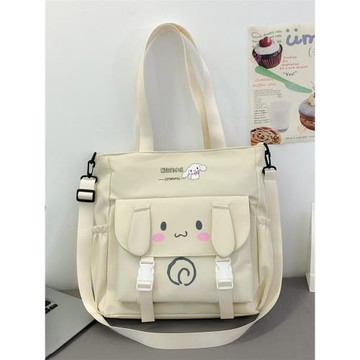 斜挎包包女大容量初中生單肩書包玉桂狗補習補課學生手提袋拎書袋