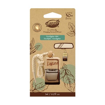 LAGUNA天然木蓋香薰吊飾汽車芳香劑-尤加利