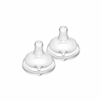 KU KU 酷咕鴨 PLUS防脹氣仿親餵奶嘴2入(S/M/L/XL)【悅兒園婦幼生活館】