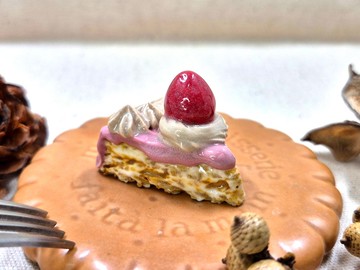 奶霜指尖精靈 - 迷你切片蛋糕戒指台