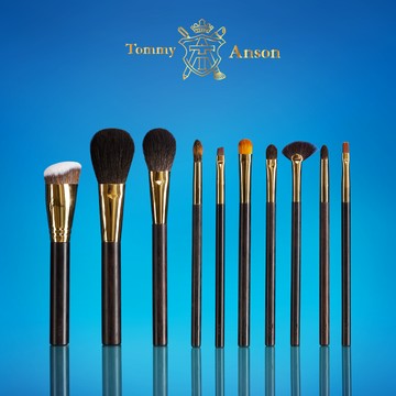 Tommy&Anson黑金奢華系列全套10支刷具/ 手工製作/台灣品牌/台灣設計研發