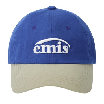 韓國 emis NEW LOGO MIX BALL CAP(RENEWAL) 韓製 新拼色棒球帽 藍色BEIGEBLUE