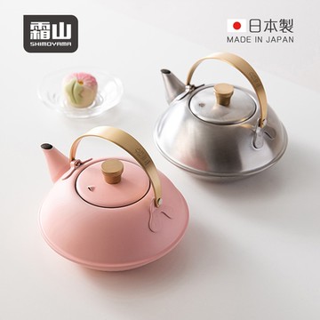 日本霜山 日本製304不鏽鋼急須茶壺(附濾茶網)-600ml