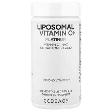 Codeage, Liposomal Vitamin C+ Platinum, 180 Vegetable Capsules