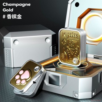 桃園出貨✨新款貓爪推牌高顏值指尖旋轉卡牌陀螺啪啪撲克推牌解壓指尖玩具