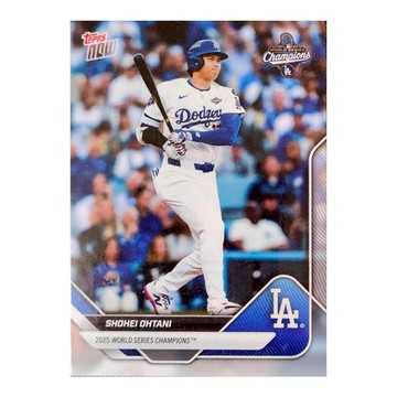 【Topps】大谷翔平 球員卡(附保護套) 2025 Now 道奇隊世界冠軍 SHOHEI OHTANI #WS-1 MLB棒球 生日禮物 男友禮物 收藏品 運動周邊