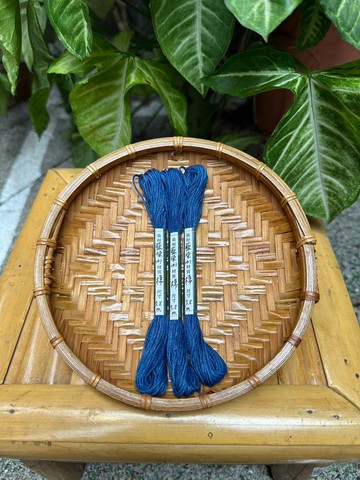 藍染刺繡棉線(4)