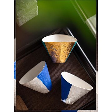 【MaoEr/冇二輯：三合杯 | 鎏金/鎏銀】品茗杯茶杯 主人杯單杯