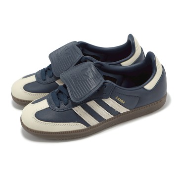 [ACS] adidas 休閒鞋 Samba LT W 女鞋 深藍 米白 復古 麂皮 翻鞋舌 德訓鞋 愛迪達 JH5705