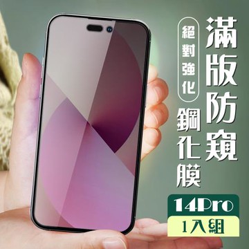 IPhone 14 PRO 保護貼 全覆蓋黑框防窺玻璃鋼化膜