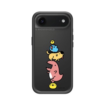 iPhone Air Mod NX -邊框背蓋組合 (相機按鈕) 黑 - 貓貓蟲咖波 Bugcat Capoo - 疊高高