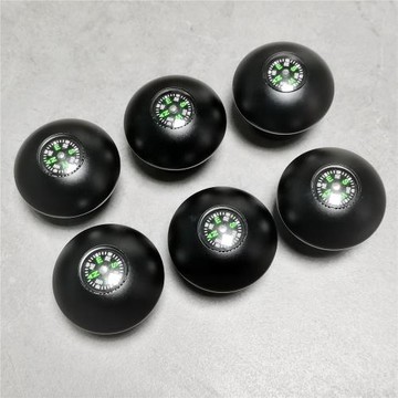 通用曼比利百諾三腳架獨腳架登山杖拐杖頭球形圓手柄指南針鋁合金