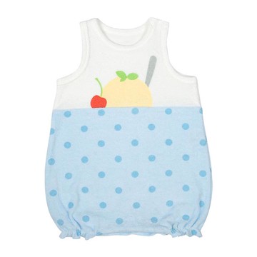 akachan honpo - 趣味包屁衣-淺藍色