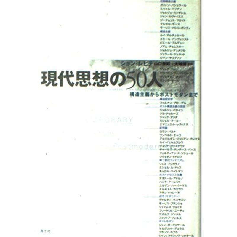 現代思想の50人?構造主義からポストモダンまで