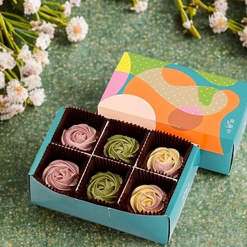 《🚚快速出貨》【我願堂】為你盛開 法式玫瑰塔禮盒（6入）天蠍座 生日禮物   抹茶塔 檸檬塔 推薦