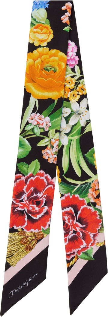 Dolce & Gabbana 多色 Floral-Print Twill 围巾