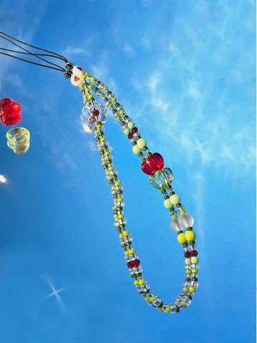 Found.Myth 糖果愛心串珠手機練 歐美風 串珠吊飾