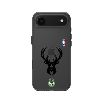 iPhone Air Clear (相機按鈕) 酷墨灰 - NBA - B&W-密爾瓦基公鹿 Milwaukee Bucks B&W