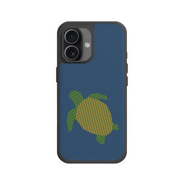 iPhone 17 SolidX 黑 - The Wildlife Collection 動物野境系列 - 肯氏龜 - 線條版