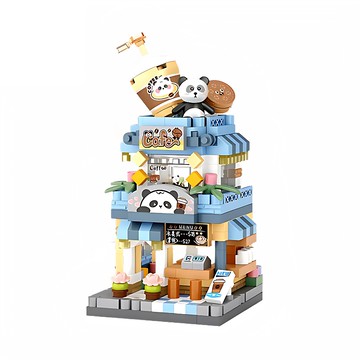 LOZ 8814 熊貓咖啡館  1個