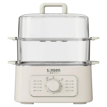 SOnGEn 松井 多功能雙層蒸煮鍋/電火鍋/電蒸鍋/美食鍋/料理鍋  9.3L大容量  全景可視  食品級材質  防乾燒保護  SG-1011MS W
