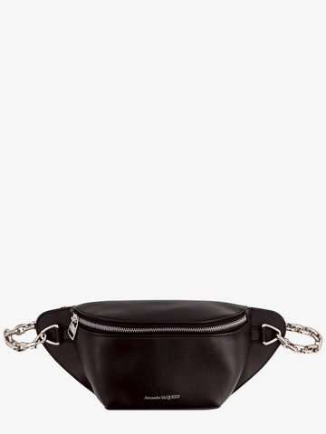 Leather handbag with logo print - ALEXANDER MCQUEEN - gender_Man