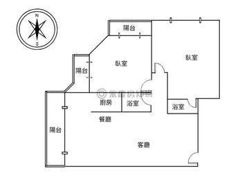漢口崇德商圈丨2房2衛全新整理裝潢丨捷運｜台中市北屯區崇興路一段