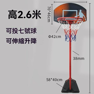【可升降】籃球架 籃球框 室內籃球架 室外籃球架 家用籃球架 成人青少年通用 七號球標準框 鐵桿鐵框 壁掛式/地埋式