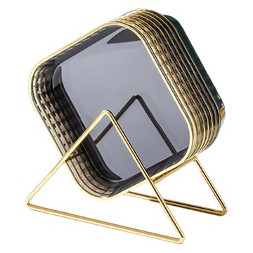 kurumapop 庫樂碼 乾果小碟子  12.5*2.5cm  PP材質  45g  中國產  方型(12.5 x 2.5cm)  灰色  1個