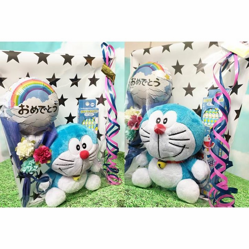 ドラミちゃん ぬいぐるみ 花 入学 卒業 お祝い プレゼント ミニ