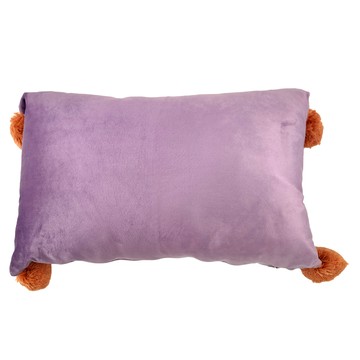 Life 波塔毛球絨面舒適長型抱枕靠枕 100% Polyester枕套  48 x 29cm  丁香紫