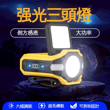 新款感應頭燈 LED頭燈 強光頭燈迷你頭燈 帽夾頭燈 多功能頭燈 折疊頭燈 可拆卸頭燈 可掛式頭燈 紅光警示燈 鬆緊頭燈