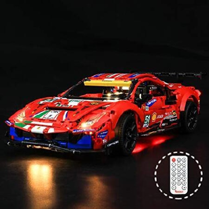 テクニックフェラーリ 488 GTE AF コルセ #51用BRIKSMAX LEDライト