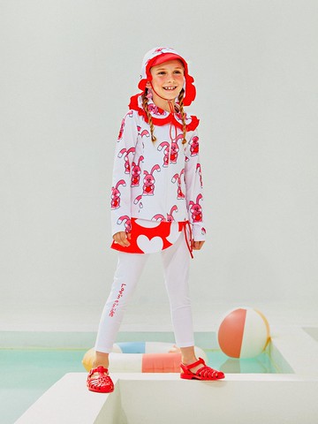 Premium Safety-Certified 3-Piece Zip-up Rashguard Swimwear Set
