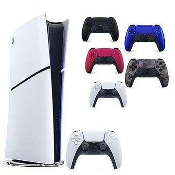 SONY PS5 Slim 光碟版主機 (雙手把組)+手把收納包