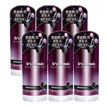 【Dr’s Formula 台塑生醫】豐盈喚黑護髮素250ml*6入