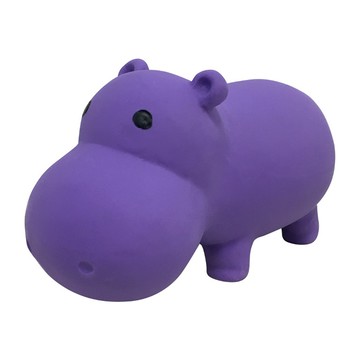 Foufit 動物派對乳膠 河馬  柔軟無毒  抗憂鬱玩具  5吋(13cm)  1個