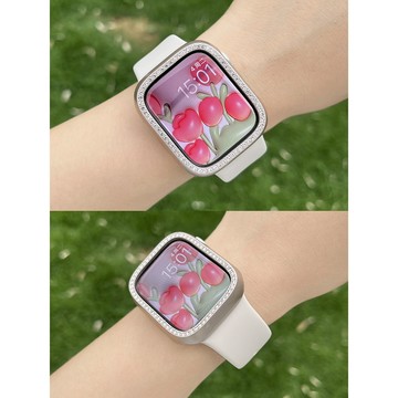 硅膠反扣錶帶 適用於 Apple watch 11 10 9 8 蘋果40 42 44 45 46mm運動腕帶 防摔殼