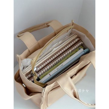 尼龍輕便手提包包日系ins簡約休閑百搭媽咪托特包學生通勤便當包