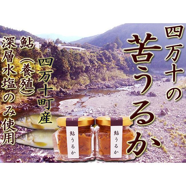 苦うるか 四万十鮎のうるか 約４０g×２個セット 高知県四万十町産 鮎（養殖）と海洋深層水塩のみ