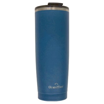 GrandTies TO GO系列 Tritan杯蓋不鏽鋼保溫瓶 590ml 深鈷藍  1個