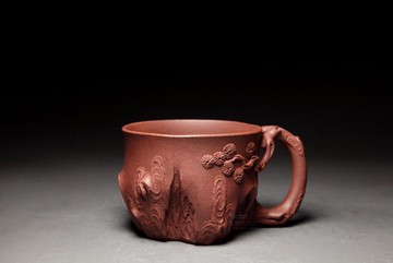 【松樁杯03】  龍山堂 全手工仿生器系列 四號深井底槽青 160cc