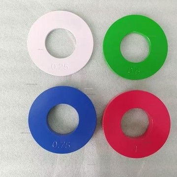 高精準小重量杠鈴片公斤制套裝杠鈴片0.75超薄啞鈴片大孔徑奧桿用 #nq# c886t