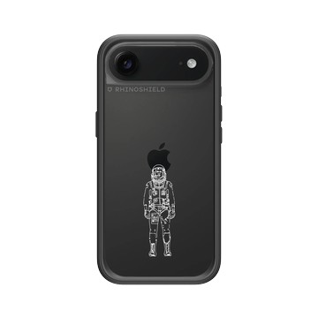 iPhone Air Mod NX -邊框背蓋組合 (相機按鈕) 黑 - NASA - 太空宇航員 (White)