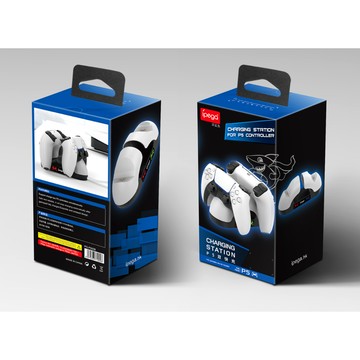 【AS電玩】 iPega PS5 雙手把 背立快速充電座 PG-P5008