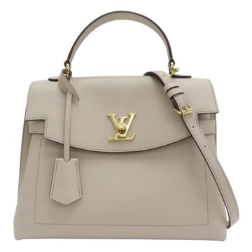 【二手名牌BRAND OFF】LOUIS VUITTON LV 路易威登【再降價】米色 皮革 Lockme Ever MM 兩用包 M56094