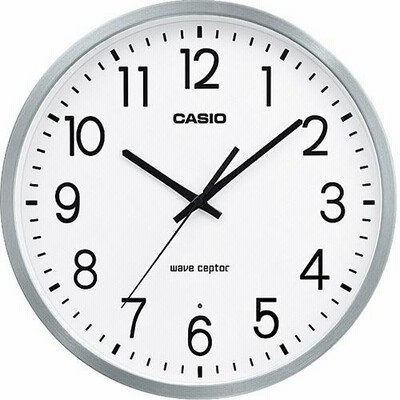 カシオ　電波掛時計　シルバー　ＩＱ−２１００Ｊ−８ＪＦ